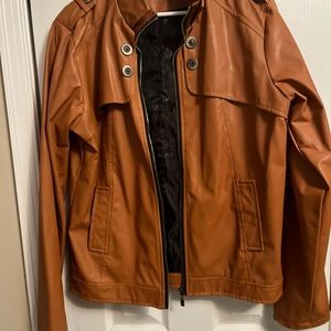 Ladies size XL jacket by Jianfeng.  Camel color. GUC